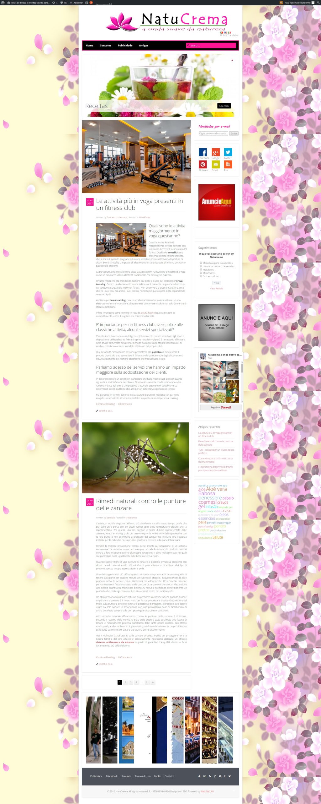 Natu Crema — screenshot fullpage