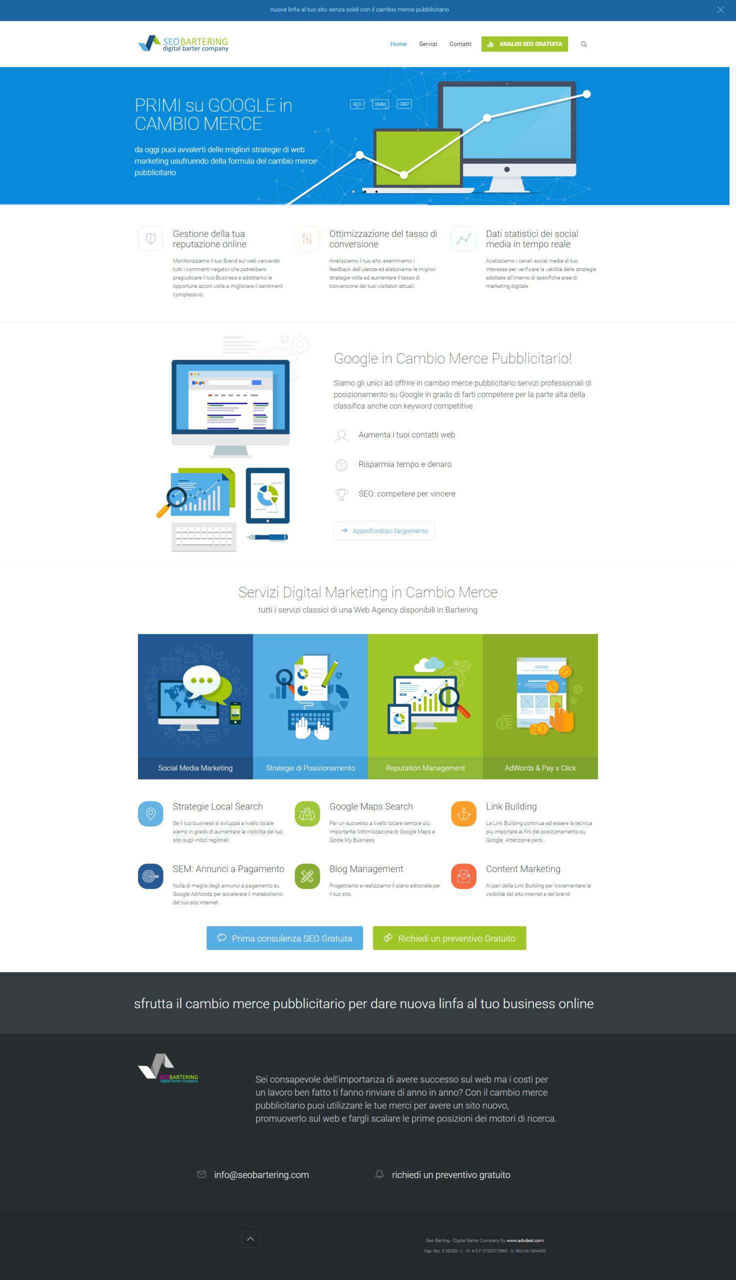 SEO Bartering — screenshot fullpage