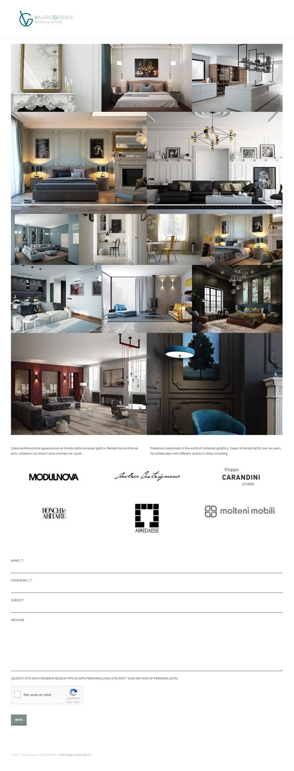 Valerio Gessate — screenshot fullpage