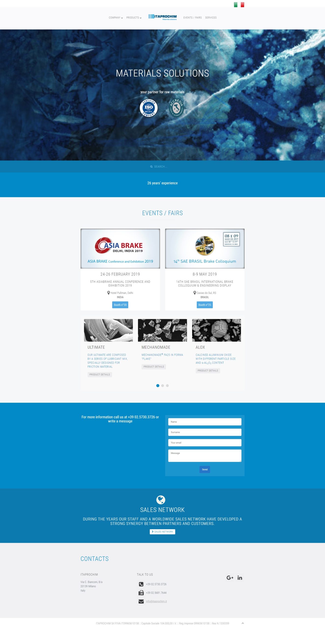 Itaprochim — screenshot fullpage