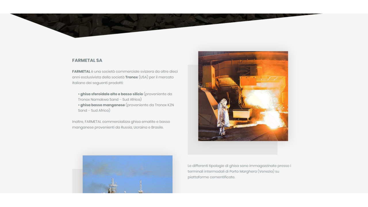 Farmetal SA — screenshot fullpage